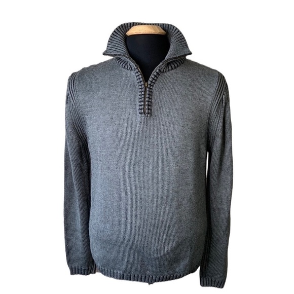 Men's Gray Pullover Sweater Size Medium - Picture 1 of 5
